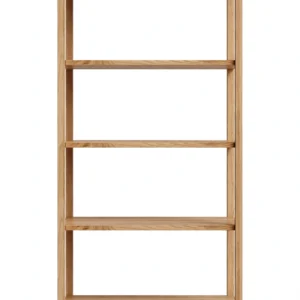 Oak 5-tier bookshelf
