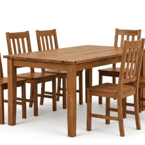 OakHaven 6-Seater Dining Table Set
