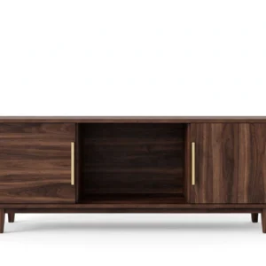 Dark walnut TV stand