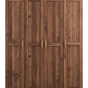 WoodLine 4-Door Wardrobe