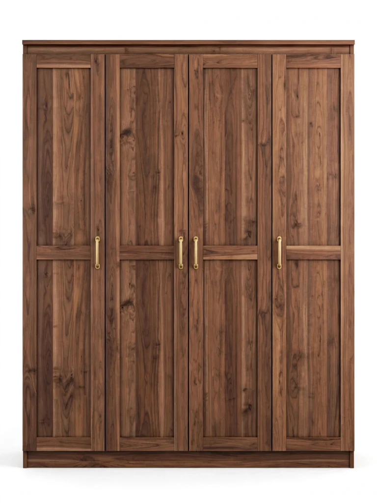 WoodLine 4-Door Wardrobe